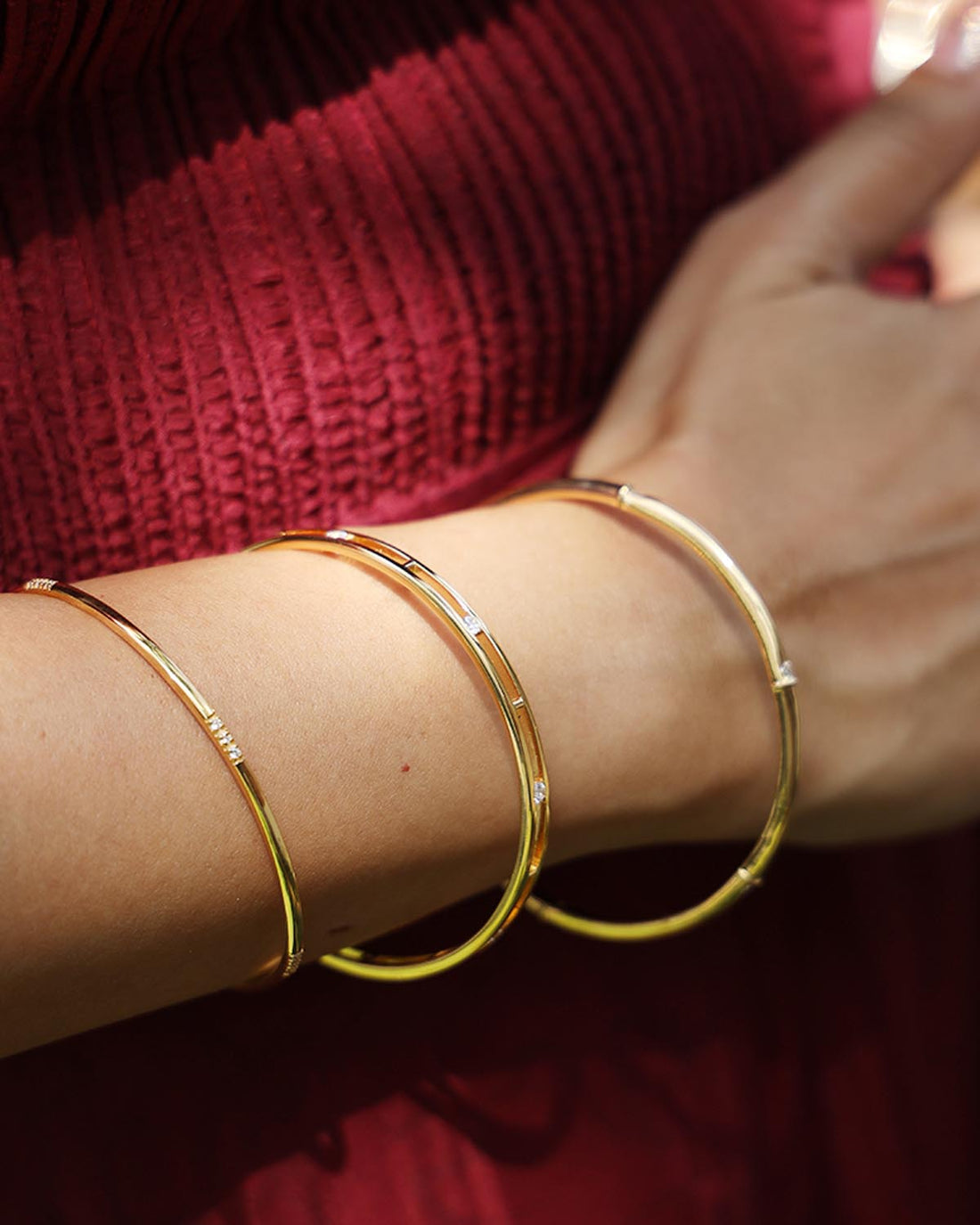 Anmol 0.50 Carat Diamond Bangle-Veyaa