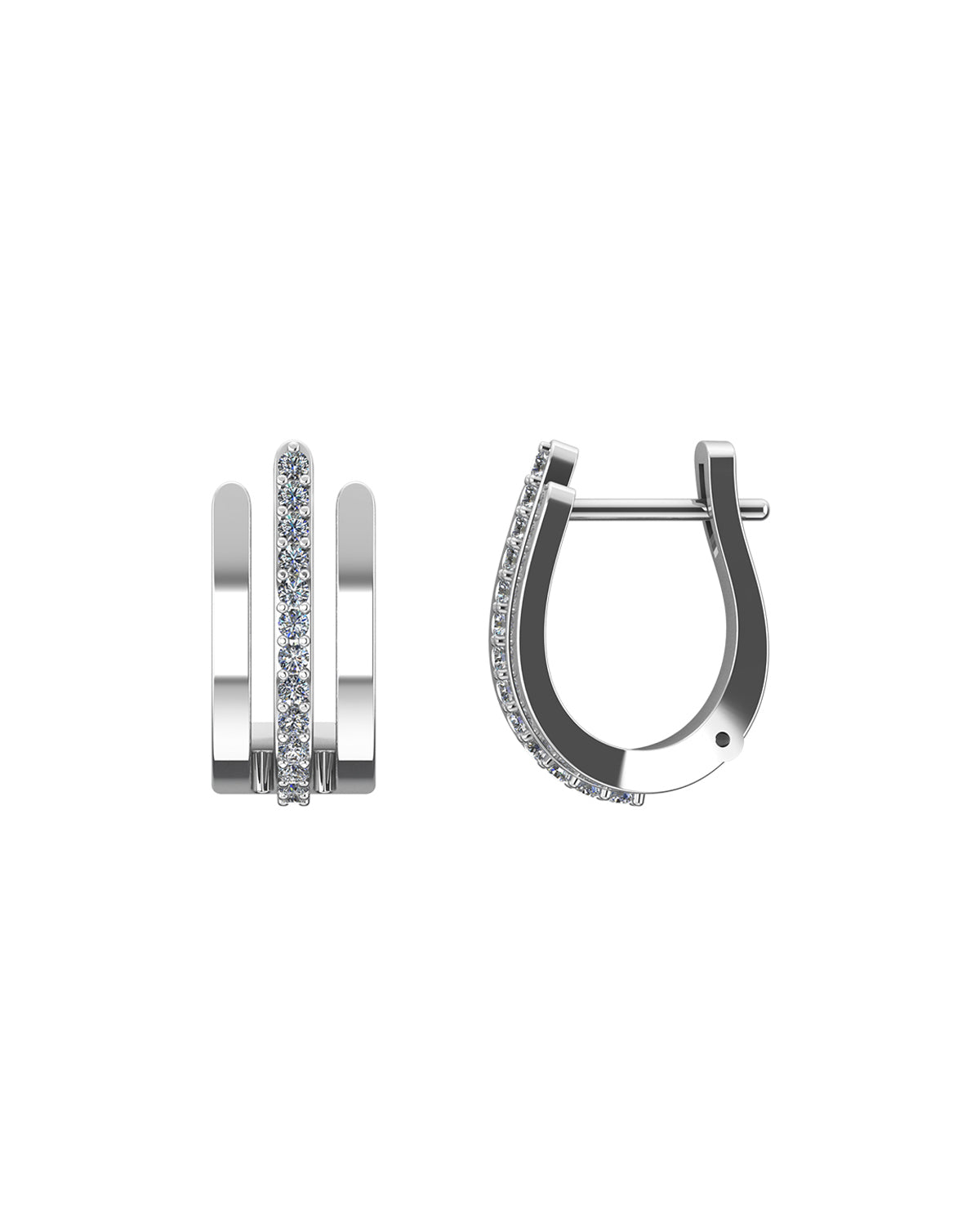 Floe 0.29 Carat Diamond Earrings-Veyaa