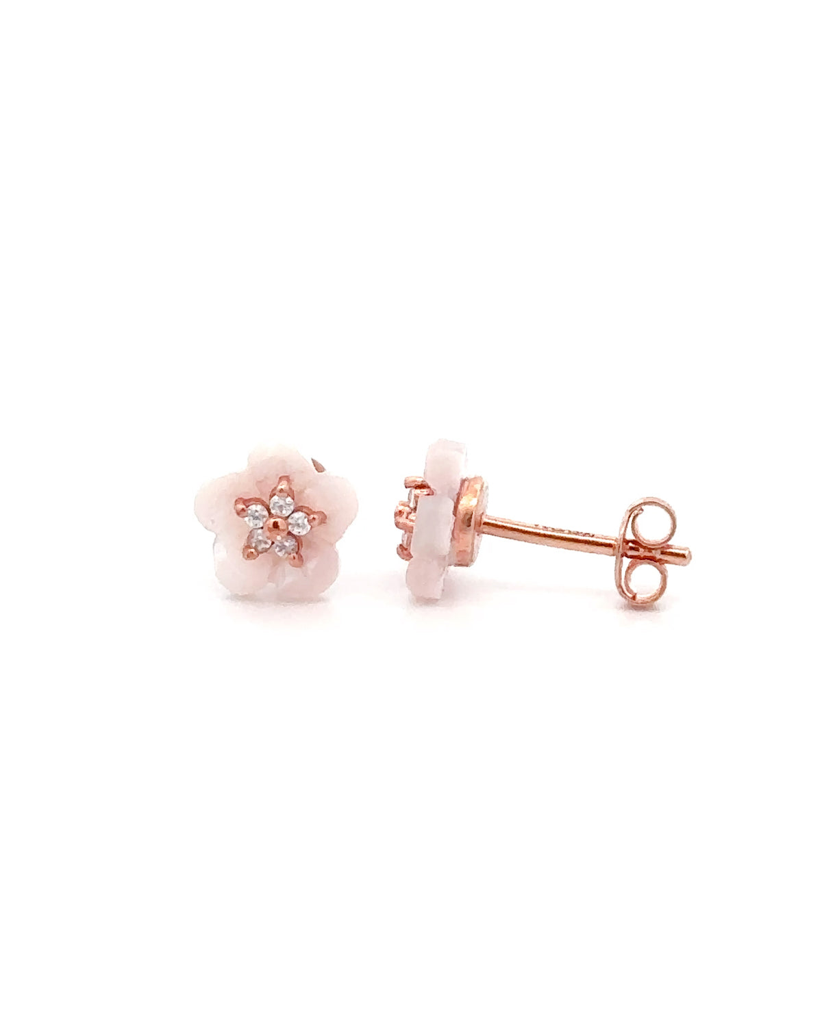 Floral Drop 0.11 Carat Diamond Studs Earring-Veyaa