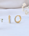 Amour 0.15 Carat Diamond Loop Earrings-Veyaa