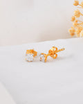 Solitaire 0.28 Carat Diamond Earring-Veyaa