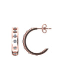 Loop 0.25 Carat Diamond Earrings-Veyaa