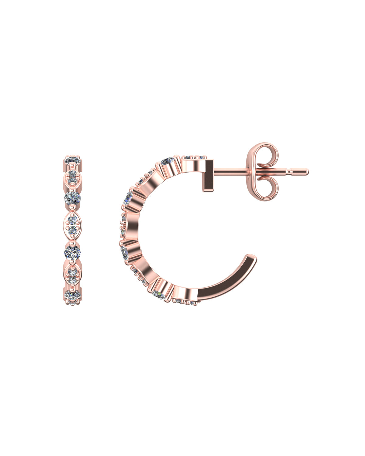 Halo 0.20 Carat Diamond Earrings-Veyaa