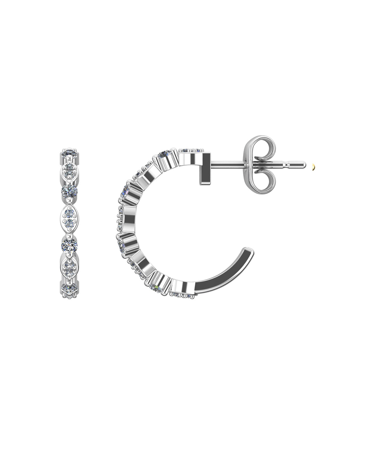 Halo 0.20 Carat Diamond Earrings-Veyaa