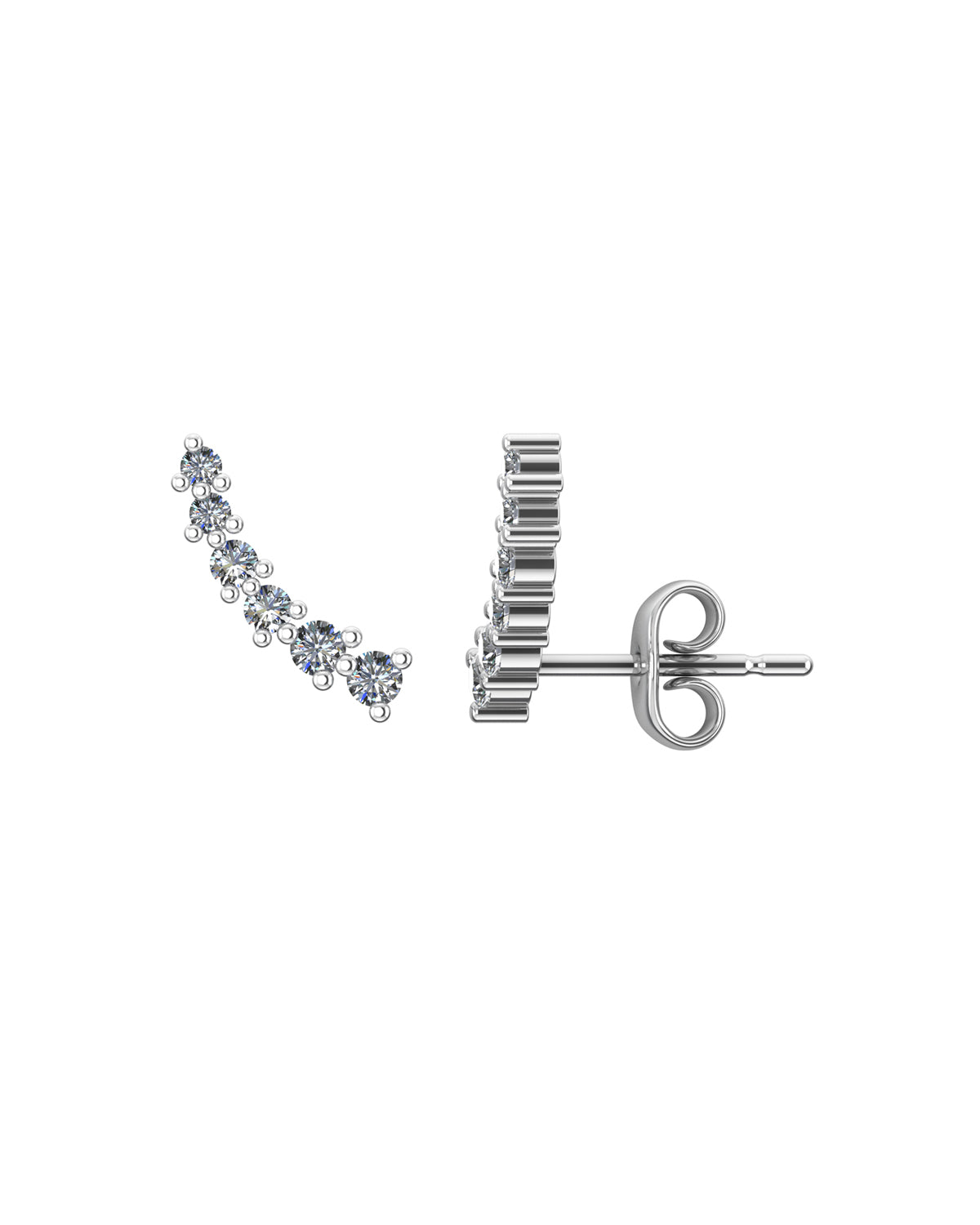 Oro 0.18 Carat Diamond Earrings-Veyaa