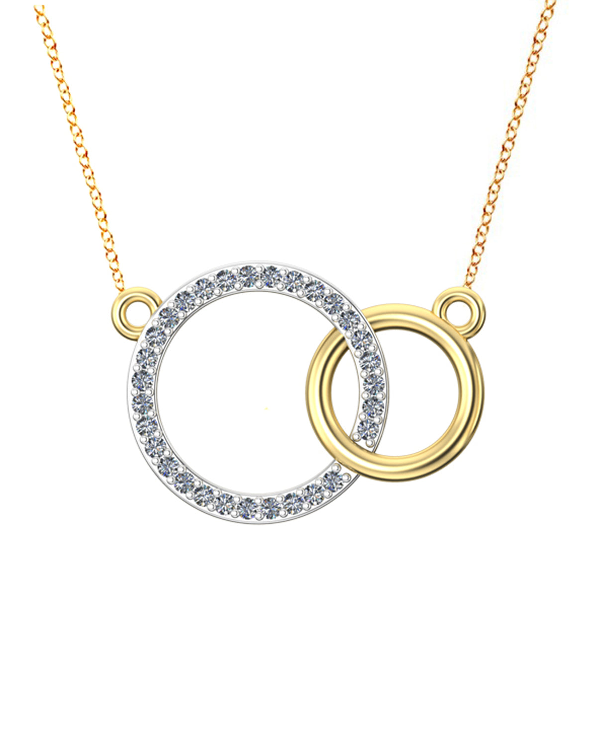Harmony 0.12 Carat Diamond Neckpiece-Veyaa