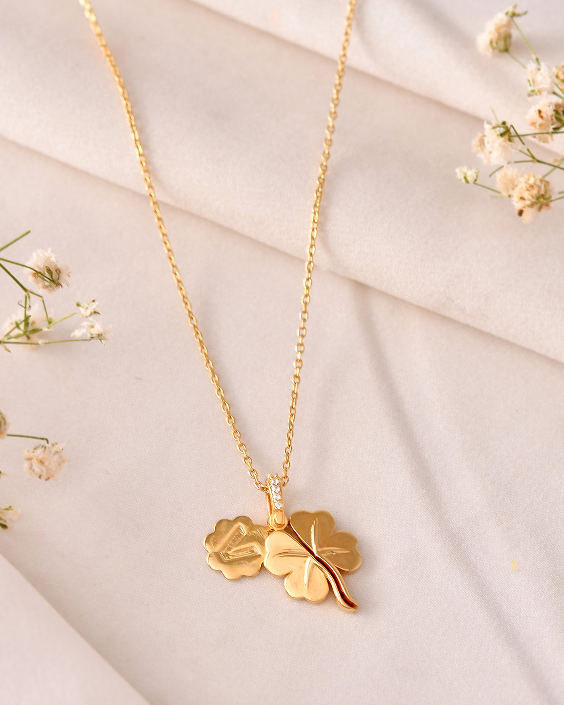 Personalised Maple Leaf Name Necklace-Veyaa