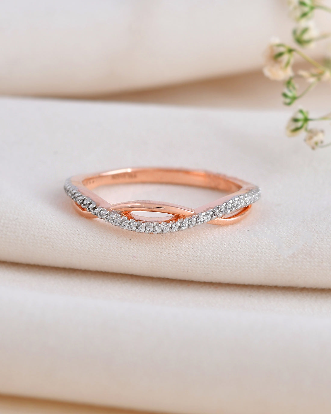 Petite 0.12 Carat Diamond Ring-Veyaa