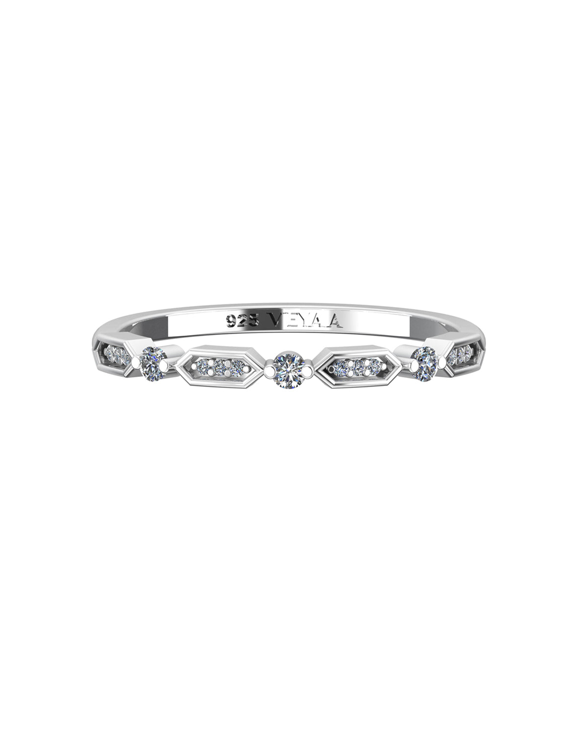 Silk 0.10 Carat Diamond Ring-Veyaa