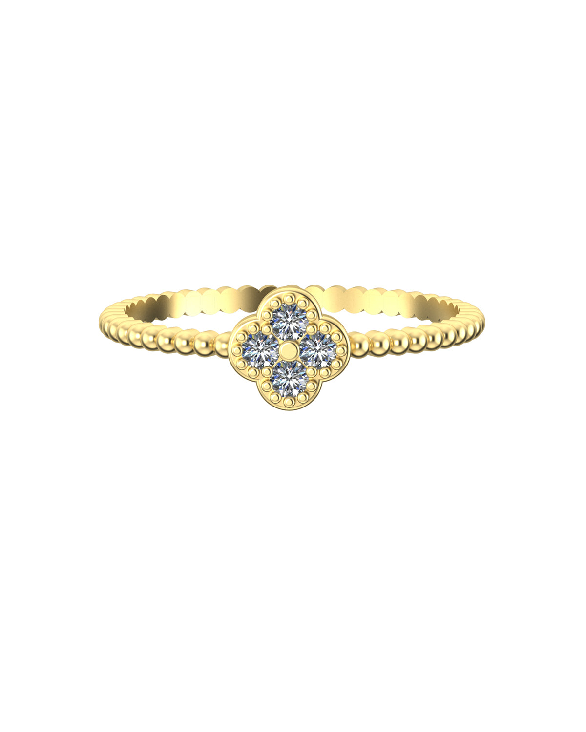 Magnolia 0.13 Carat Diamond Ring-Veyaa