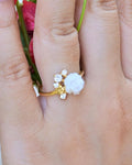 Rosebud 0.20 Carat Diamond Ring-Veyaa