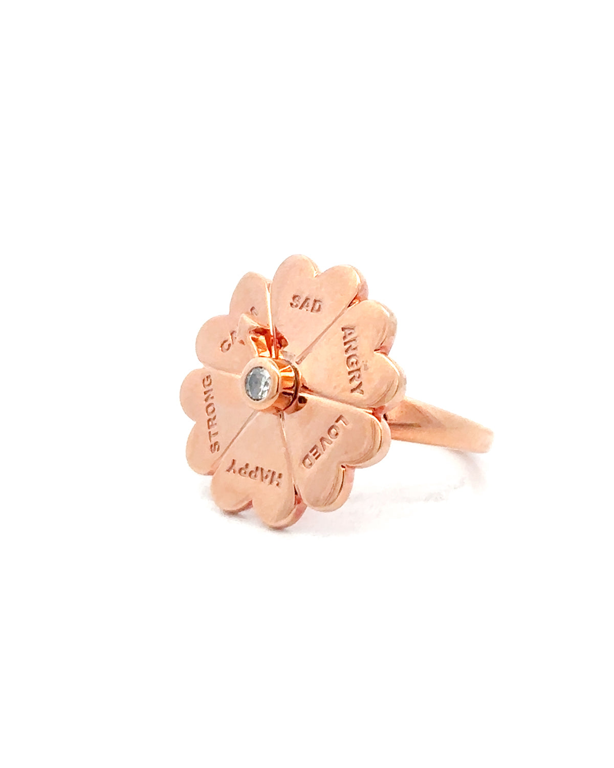 Aura 0.10 Carat Diamond Spin Ring-Veyaa