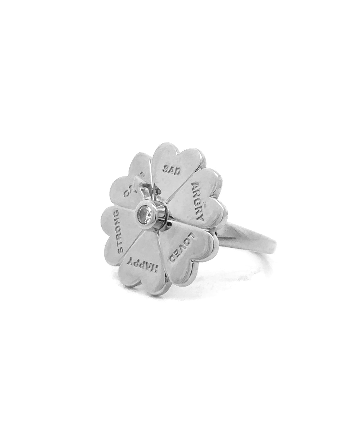 Aura 0.10 Carat Diamond Spin Ring-Veyaa