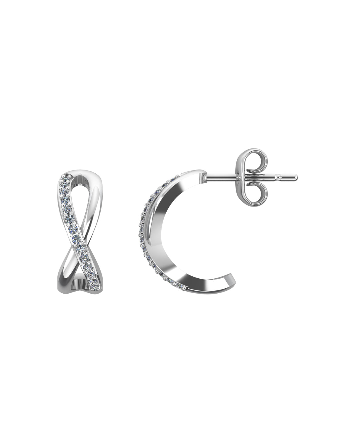 Eterna 0.11 Carat Diamond Earrings-Veyaa