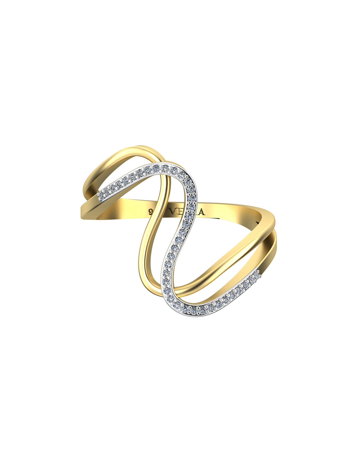 Willow 0.10 Carat Diamond Ring-Veyaa
