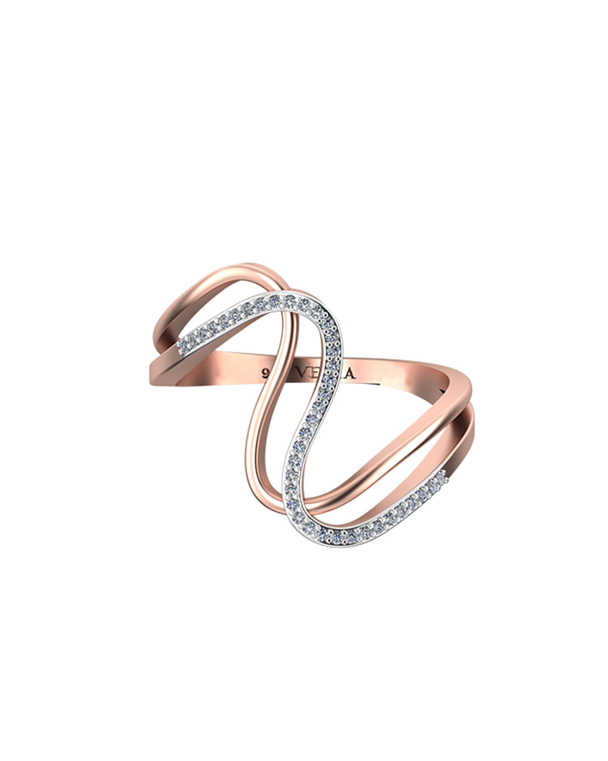 Willow 0.10 Carat Diamond Ring-Veyaa