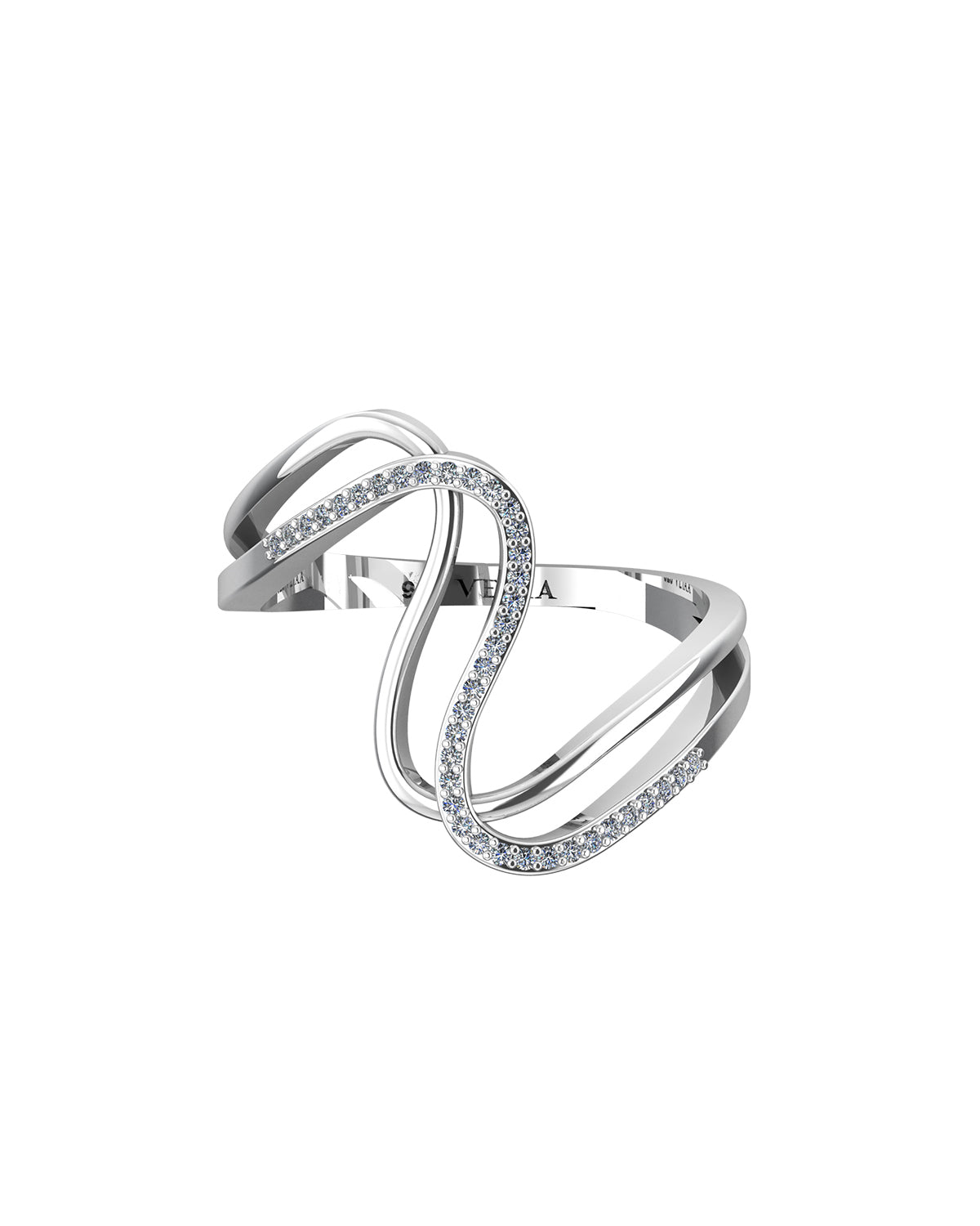 Willow 0.10 Carat Diamond Ring-Veyaa