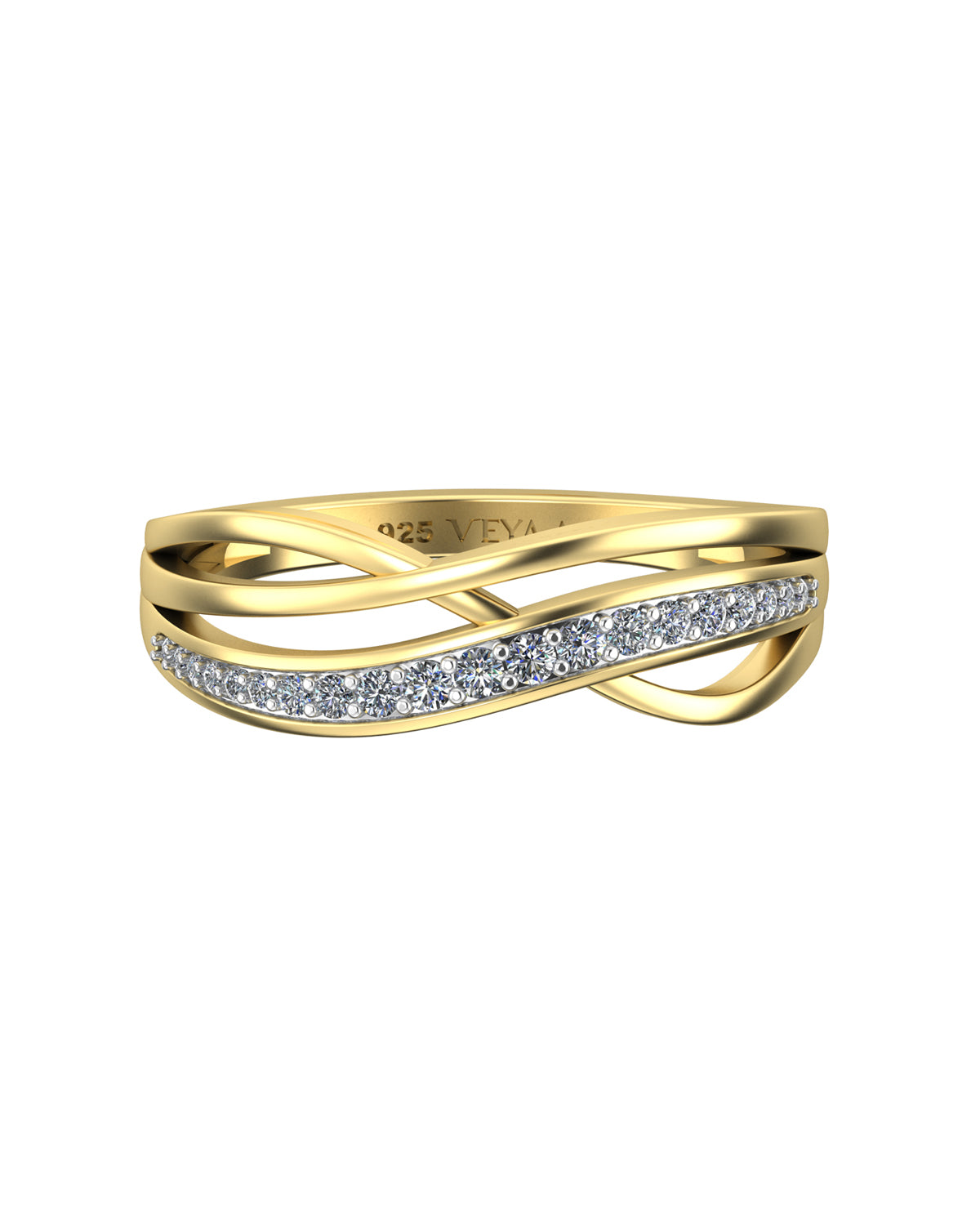 Soleil 0.17 Carat Diamond Ring-Veyaa