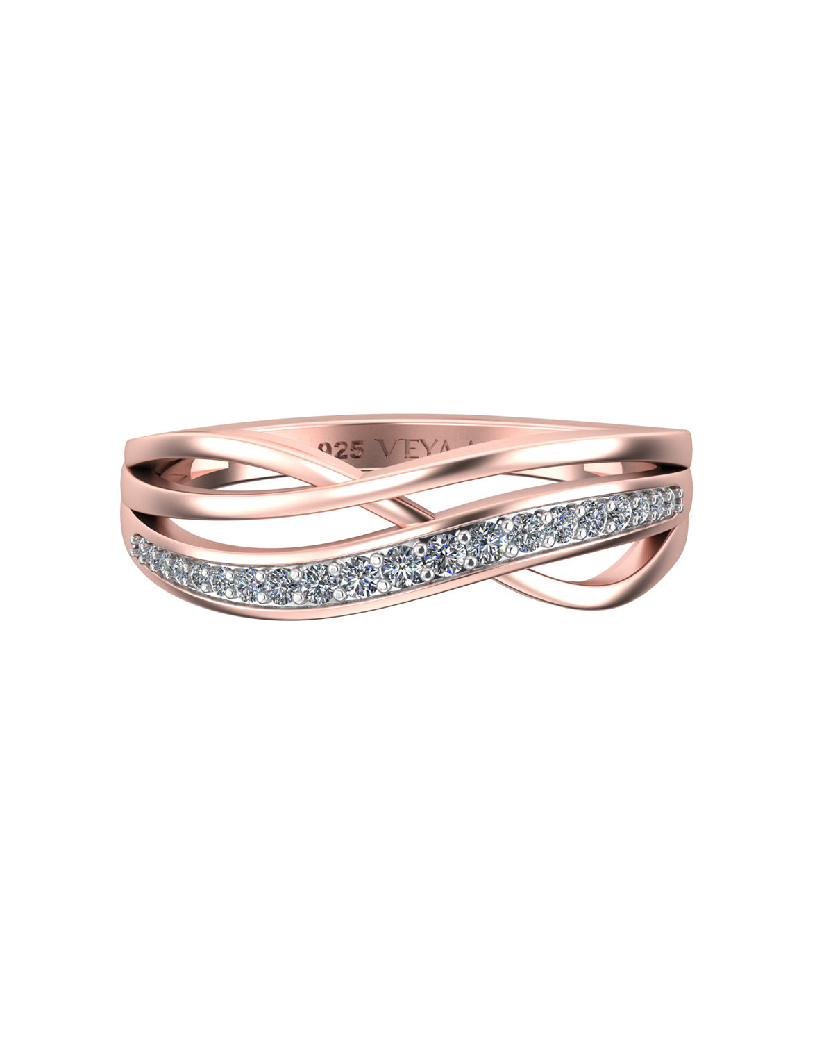 Soleil 0.17 Carat Diamond Ring-Veyaa