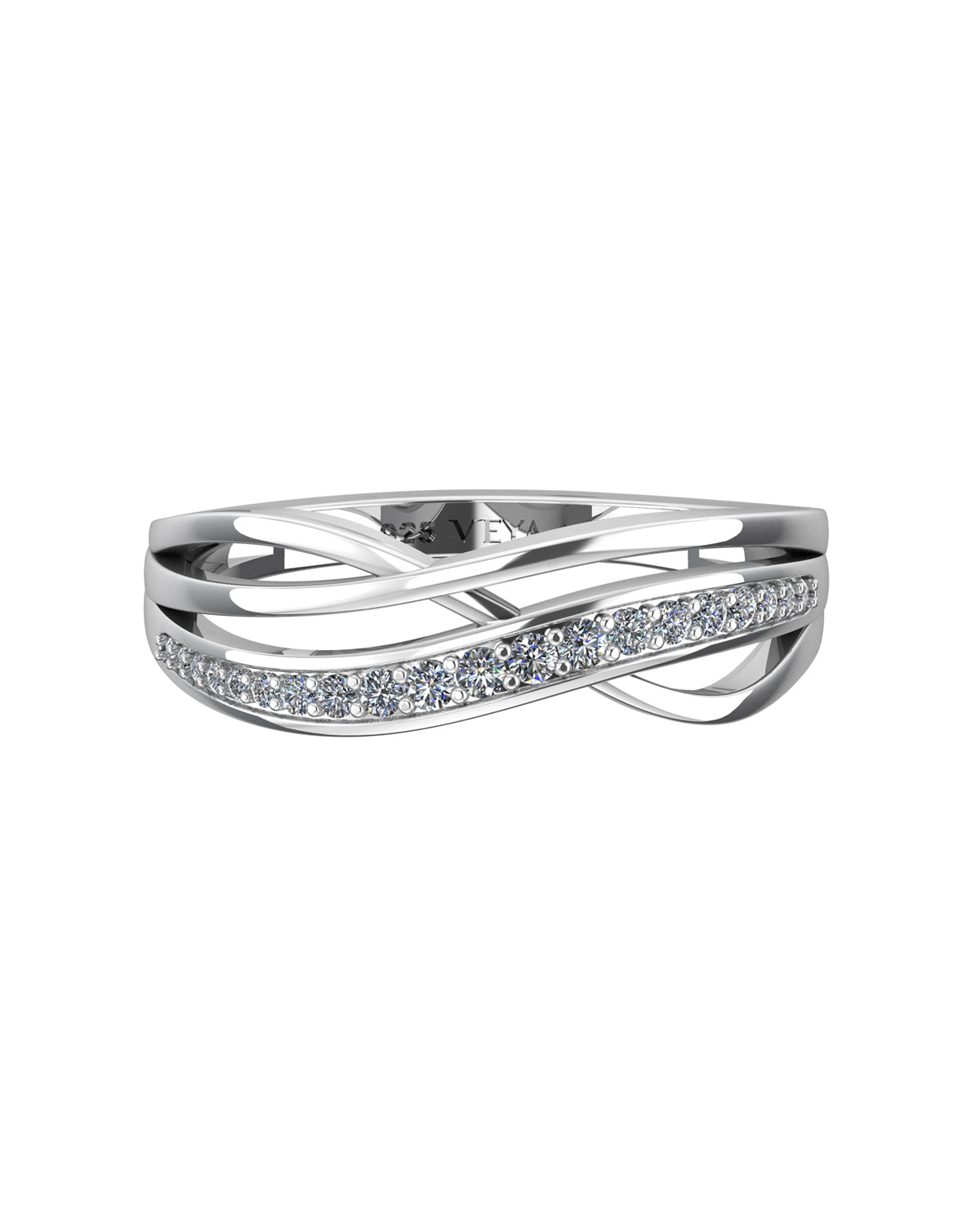Soleil 0.17 Carat Diamond Ring-Veyaa