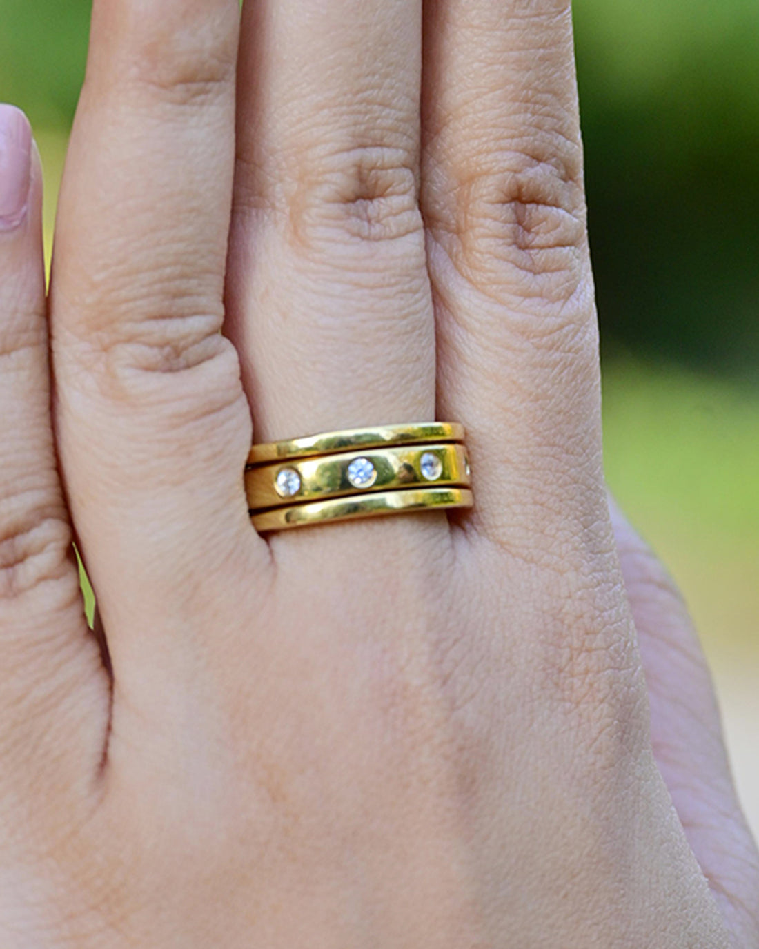 3 IN 1 0.16 Carat Diamond Band-Veyaa