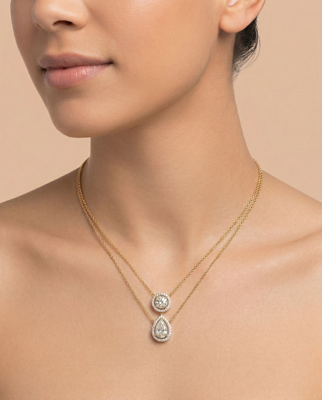 Double Layered 2.50 Carat Neckpiece