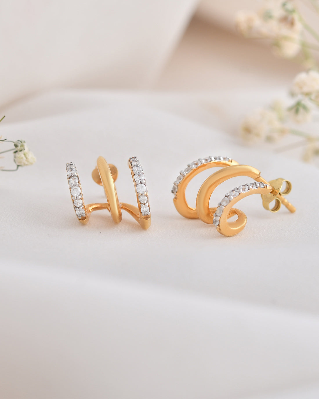 Gleam 0.38 Carat Diamond Earrings-Veyaa